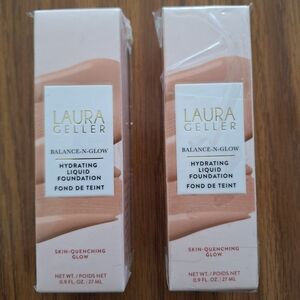 New Set Of 2 Laura Geller Balance-N-Glow Foundation, Light
